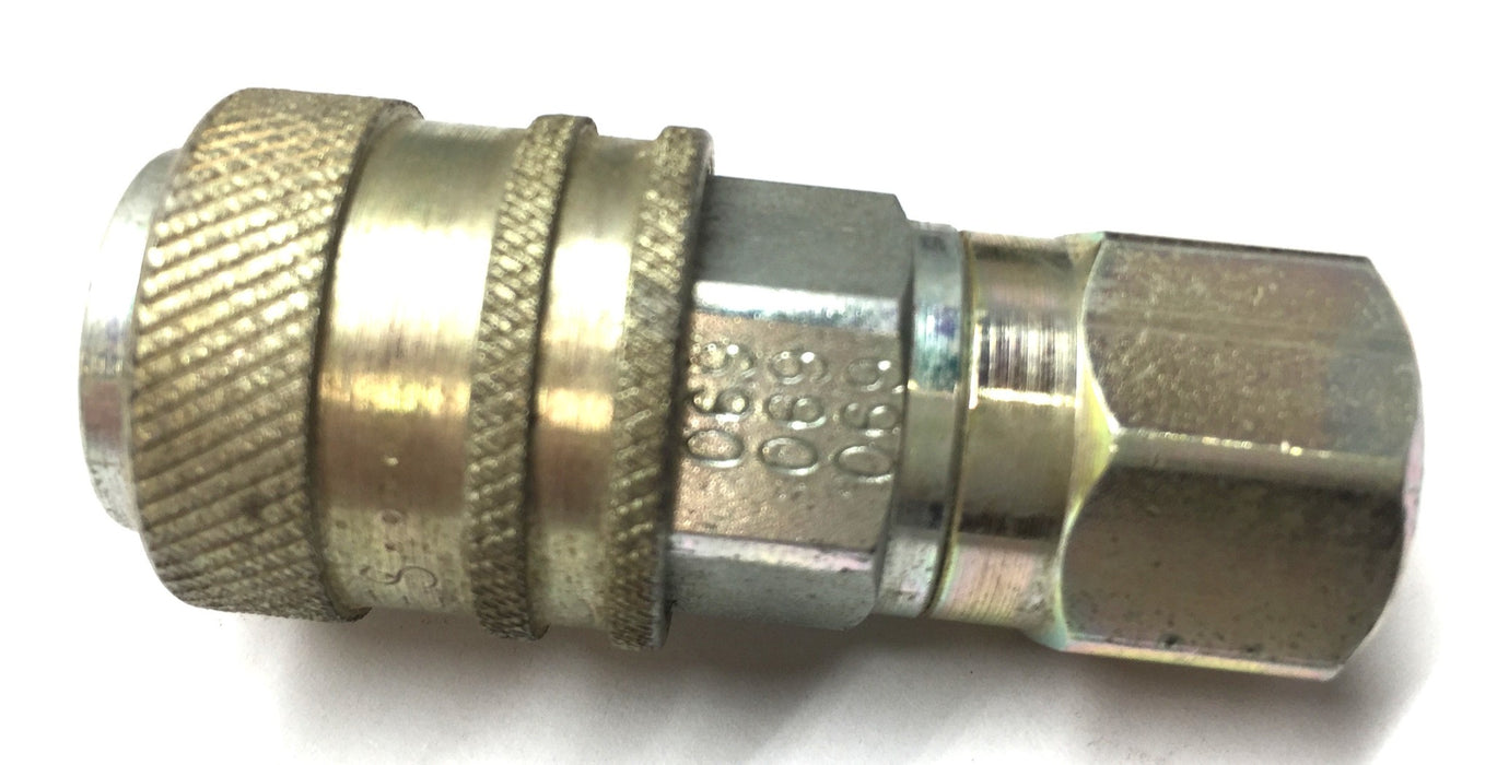 Eaton Aeroquip Steel Hydraulic Quick Connect Hose Coupling FD90 Series (069) NOS
