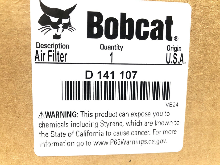 Bobcat Air Filter D141107 NOS