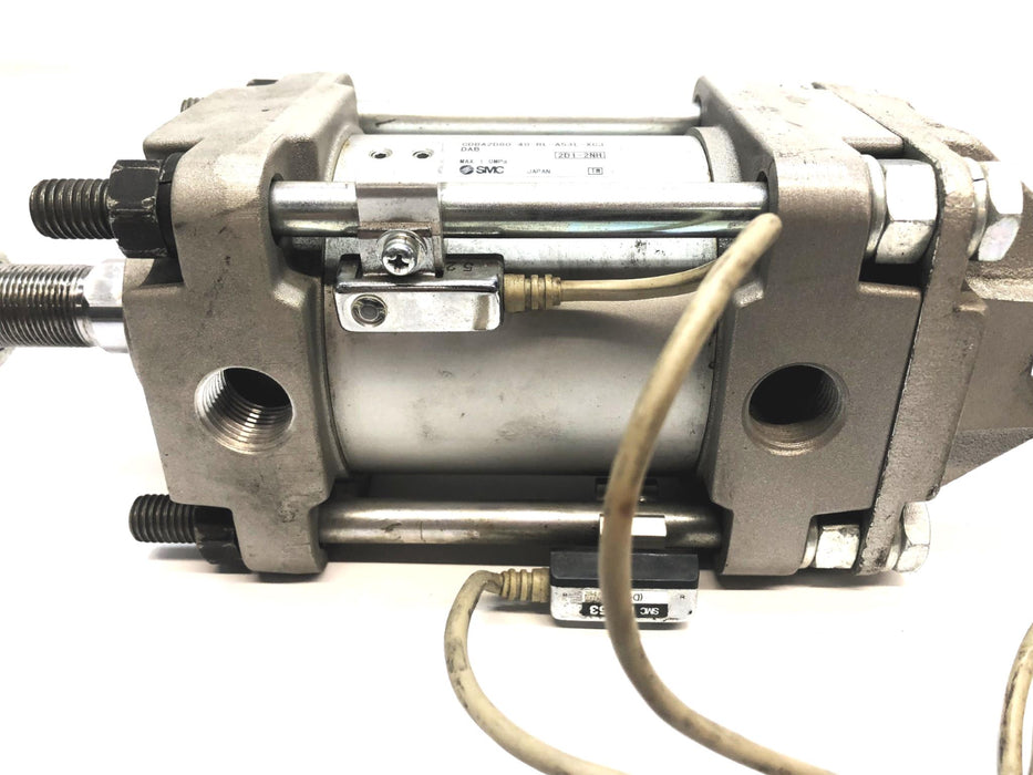 SMC Pneumatic Cylinder Actuator CDBA2D80-40-RL-A53L-XC3DAB NOS