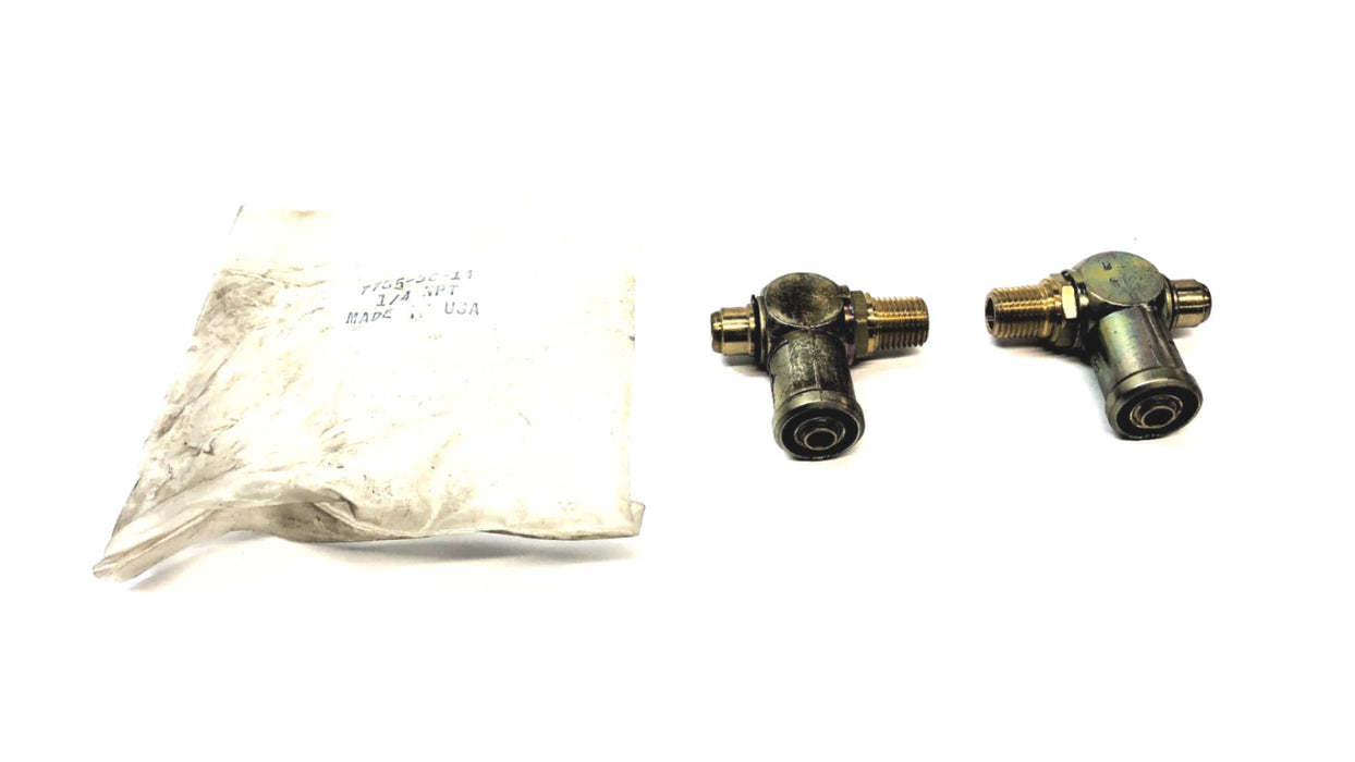 Unbranded Pack of (2) 1/4" NPT Fitting 7785-56-14 NOS