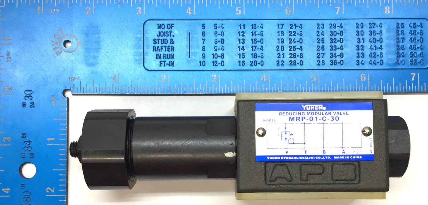 Yuken Reducing Modular Valve MRP-01-C-30 NOS