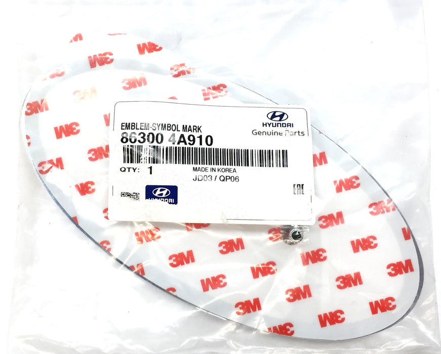 Hyundai Symbol Mark Emblem 86300 4A910 *OEM Sealed* NOS