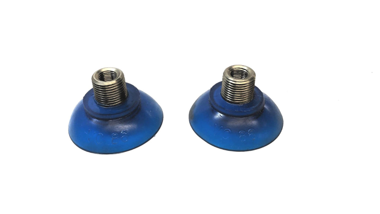 Vi-Cas Threaded Blue Vacuum Suction Cup VC-86 [Lot of 2] NOS