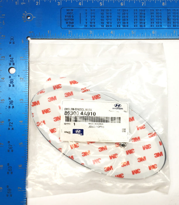 Hyundai Symbol Mark Emblem 86300 4A910 *OEM Sealed* NOS