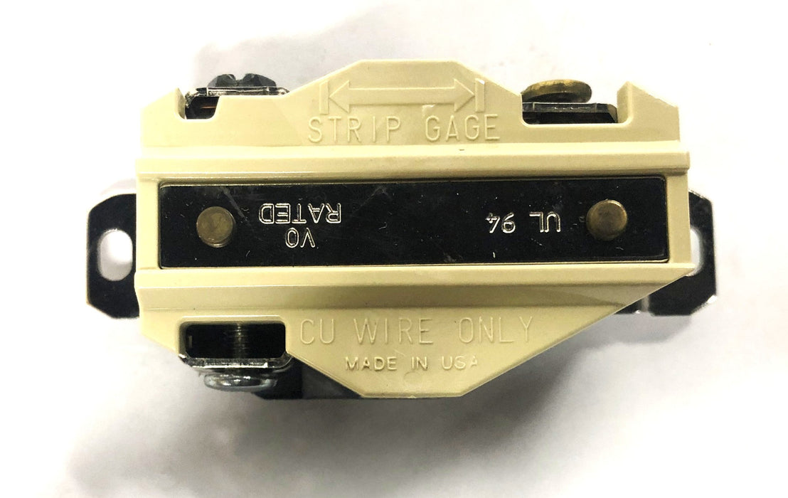 Leviton 20A-125V L5-20 Black Single Lock Device Receptacle 2310 [Lot of 4] NOS