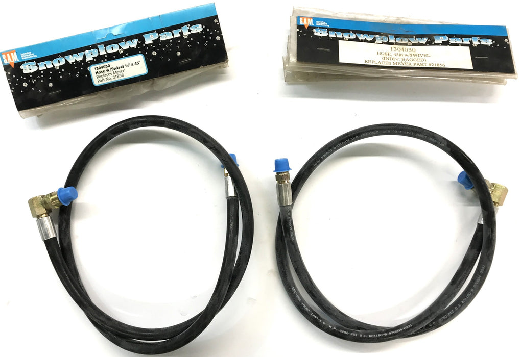 S.A.M. 45" Hydraulic Hose With Swivel 1304030 [Lot Of 2] NOS