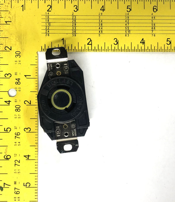 Leviton 20A-125V L5-20 Black Single Lock Device Receptacle 2310 [Lot of 4] NOS