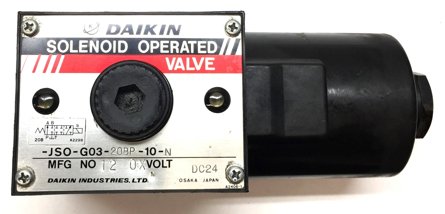 Daikin Solenoid Operated Valve JSO-G03-20BP-10-N USED