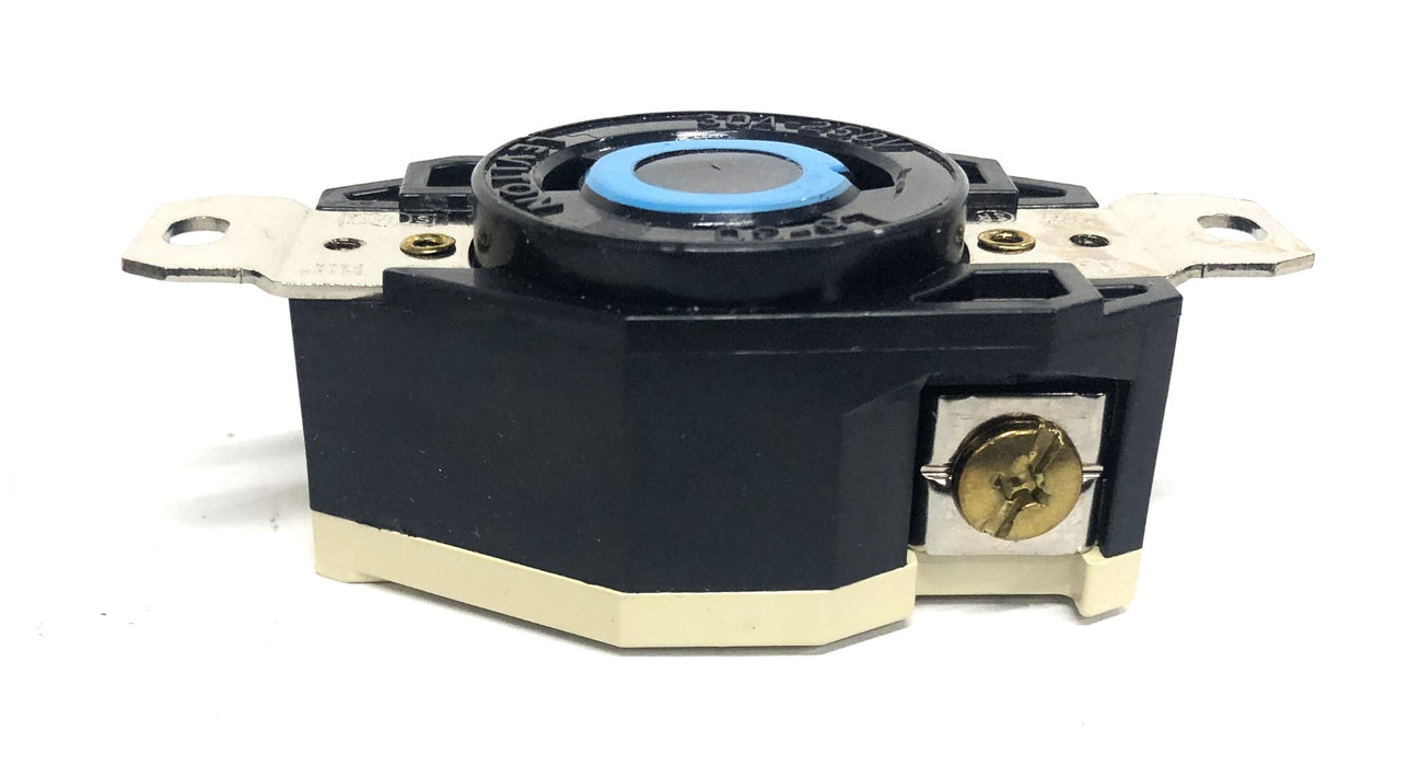Leviton 30A-250V L6-30 Black Single Lock Device Receptacle 2620 [Lot of 4] NOS