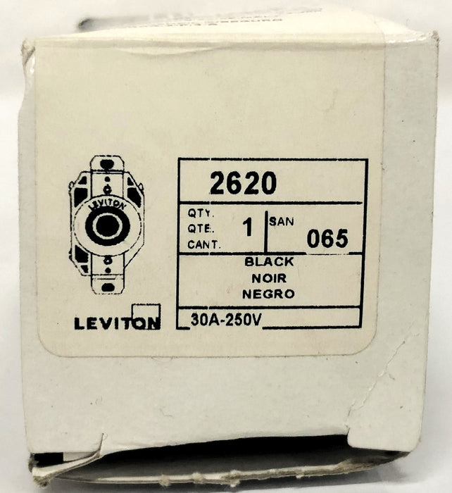 Leviton 30A-250V L6-30 Black Single Lock Device Receptacle 2620 [Lot of 5] NOS
