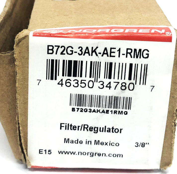 Norgren Excelon 3/8 Inch Filter/Regulator B72G-3AK-AE1-RMG NOS