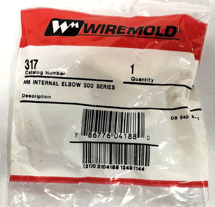 Legrand Wiremold NM Internal Elbow 300 Series 317 [Lot of 6] NOS