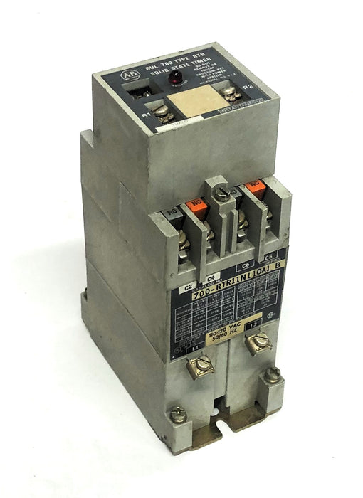Allen-Bradley BUL. 700 Type RTR Solid State Timer Relay 700-RTR11N110A1 B NOS
