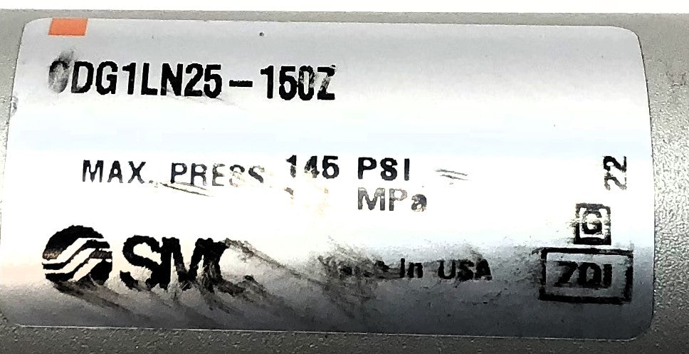 SMC 145PSI Max Press Pneumatic Cylinder CDG1LN25-150Z USED