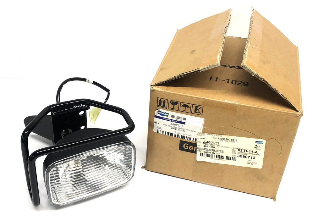 Doosan Head Lamp With Harness Assembly A402627 NOS