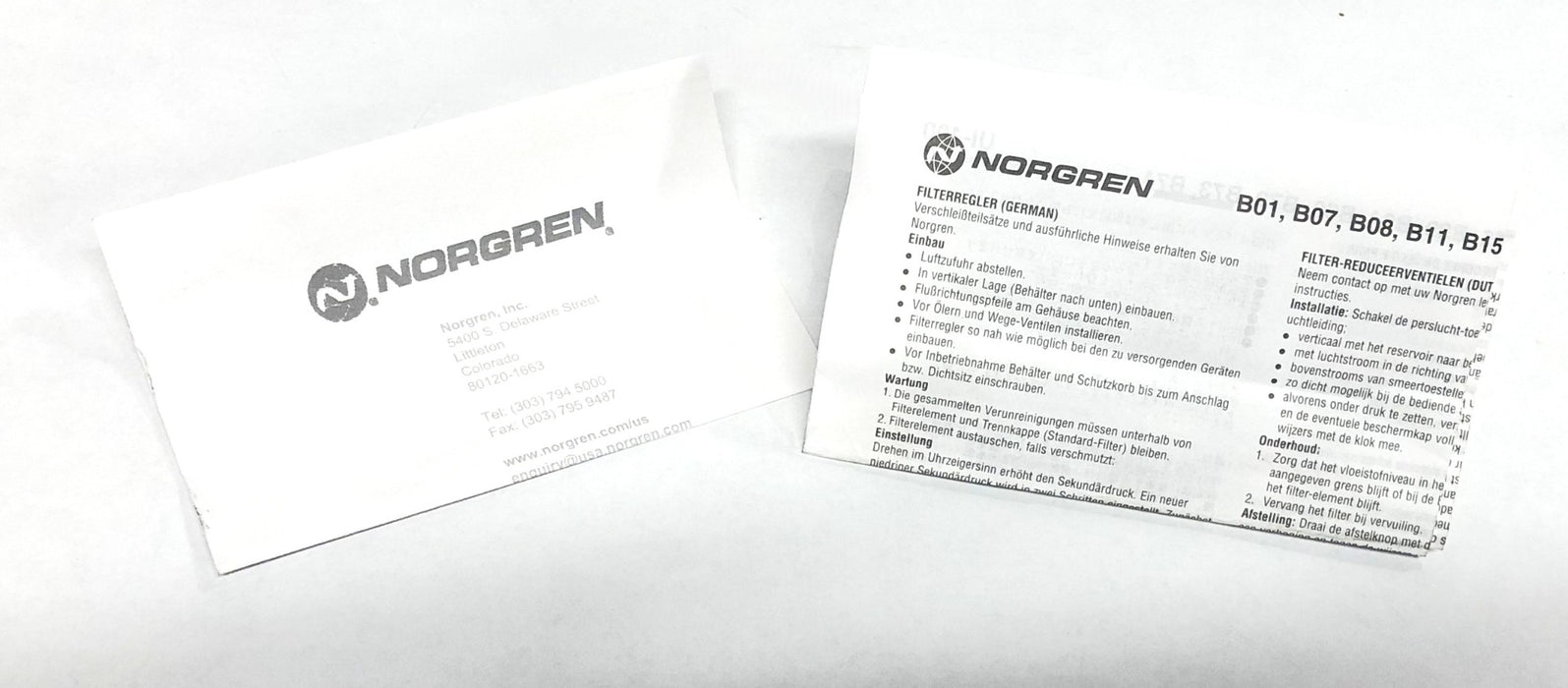 Norgren Excelon 3/8 Inch Filter/Regulator B72G-3AK-AE1-RMG NOS