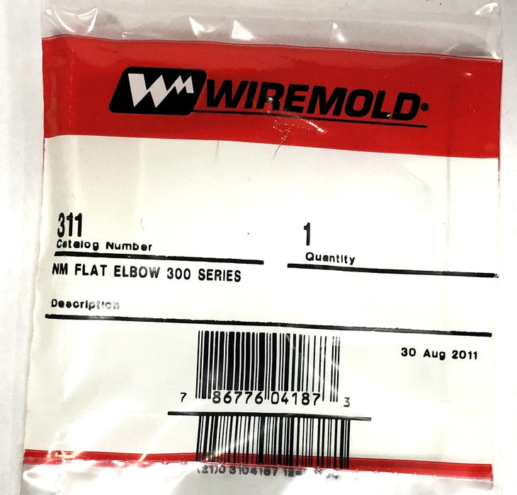 Legrand Wiremold Box Of 10 NM Flat Elbow 300 Series 311 NOS
