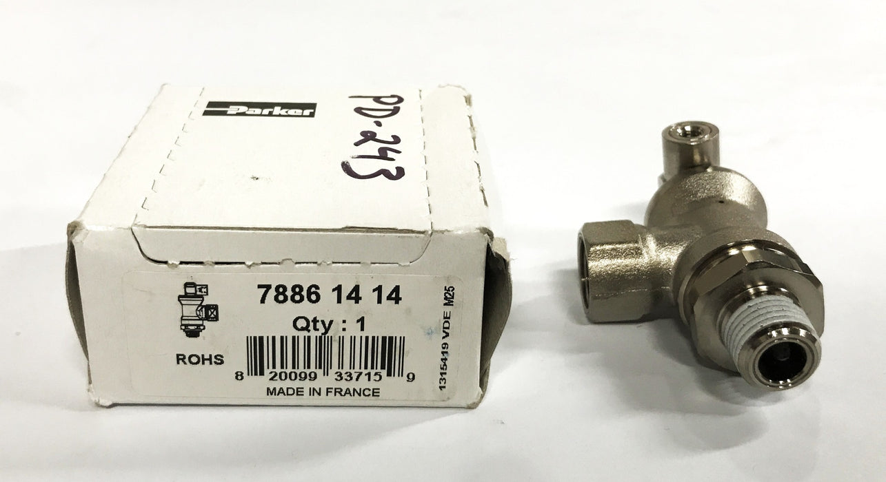 Parker/Legris 1/4 inch Lockout Valve 7886-14-14 NOS