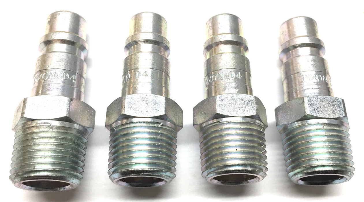 Dixon 3/4" Male Threaded Quick Disconnect Coupler D4 [Lot of 4] NOS