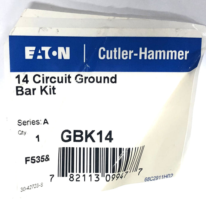 Eaton Cutler-Hammer 14 Circuit Ground Bar Kit GBK14 [Lot of 4] NOS