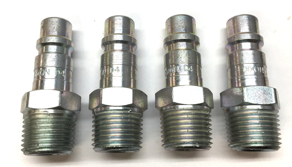 Dixon 3/4" Male Threaded Quick Disconnect Coupler D4 [Lot of 4] NOS