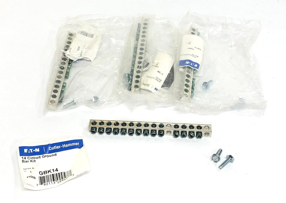 Eaton Cutler-Hammer 14 Circuit Ground Bar Kit GBK14 [Lot of 4] NOS
