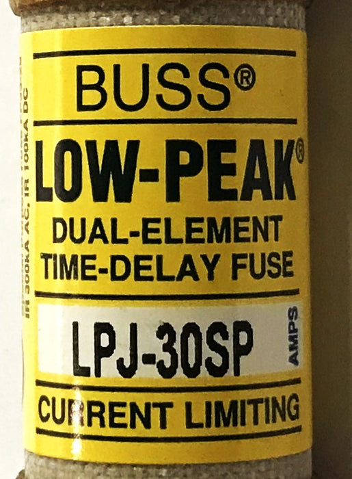 Cooper Bussmann Duel-Element Time-Delay Fuse LPJ-30SP [Lot of 9] NOS