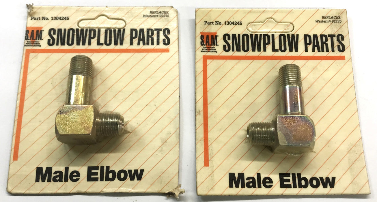 S.A.M. Male Elbow Fitting 1304245 [Lot Of 2] NOS