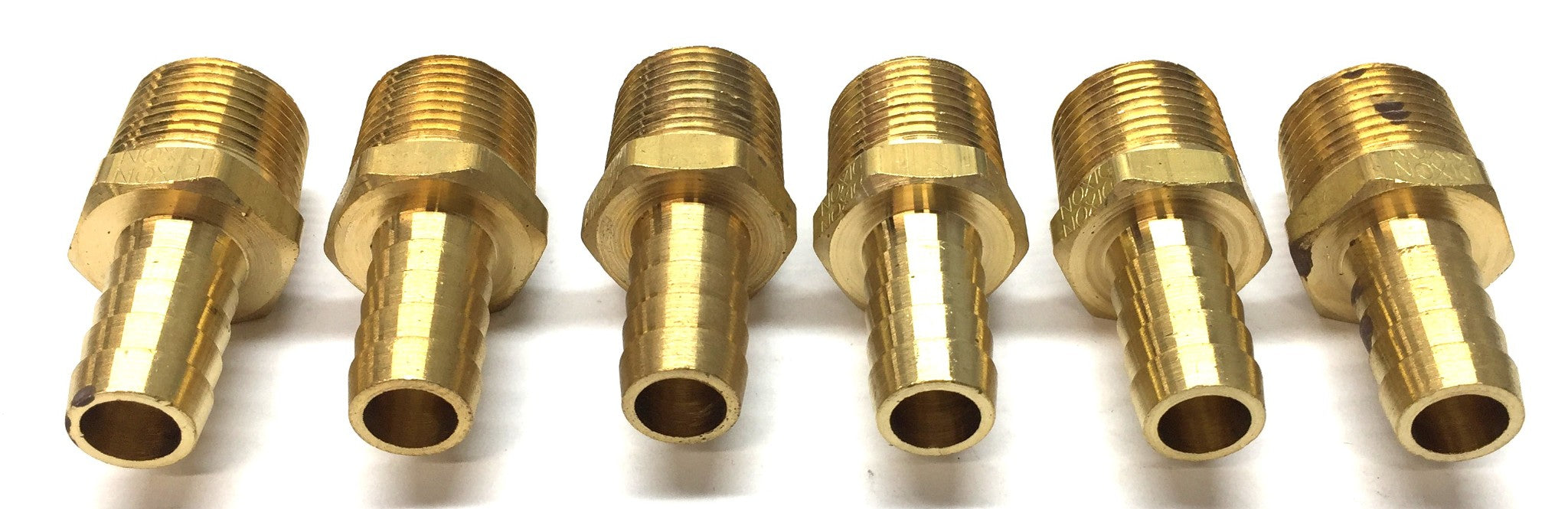 Dixon 3/4" Brass Male Threaded Barbed Hose Coupler [Lot of 6] NOS
