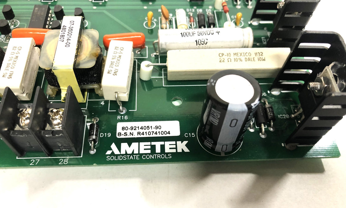 Ametek 80-9214051-90 REV B Charger Control Board 70-411402-90 NOS