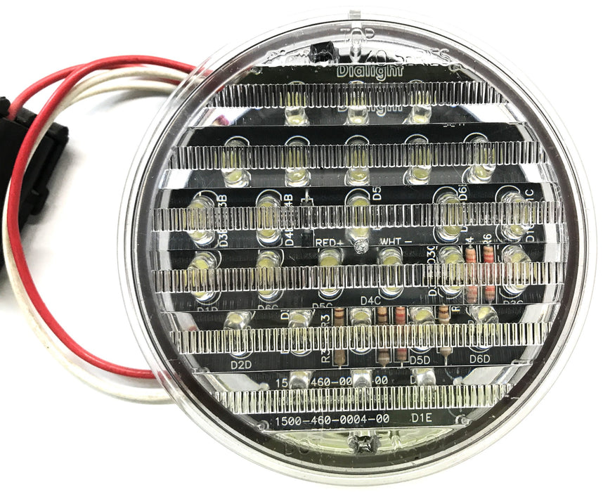 Dialight Clear Round White Back Up Light Assembly 46123CB NOS