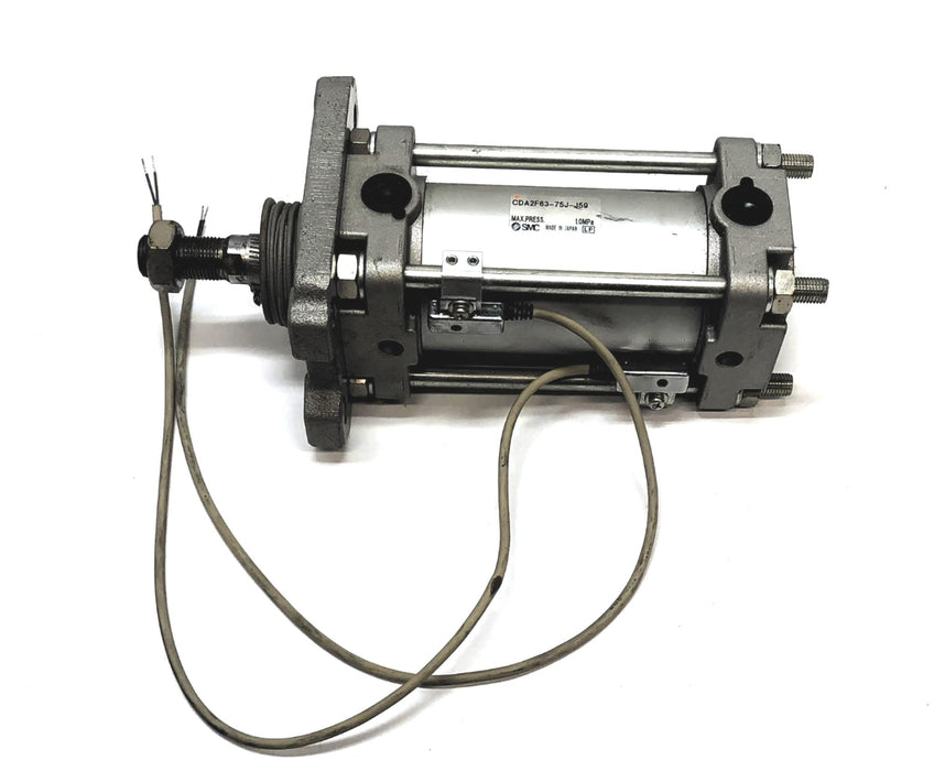 SMC Tie Rod Pneumatic Cylinder CDA2F63-75J-J59 USED