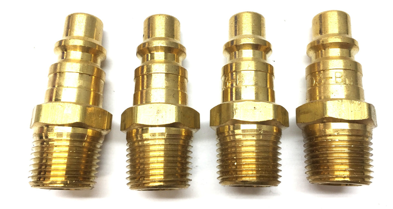 Dixon 5/8" Threaded Brass Male 3/8" Quick Connect Coupler D3-B [Lot of 4] NOS