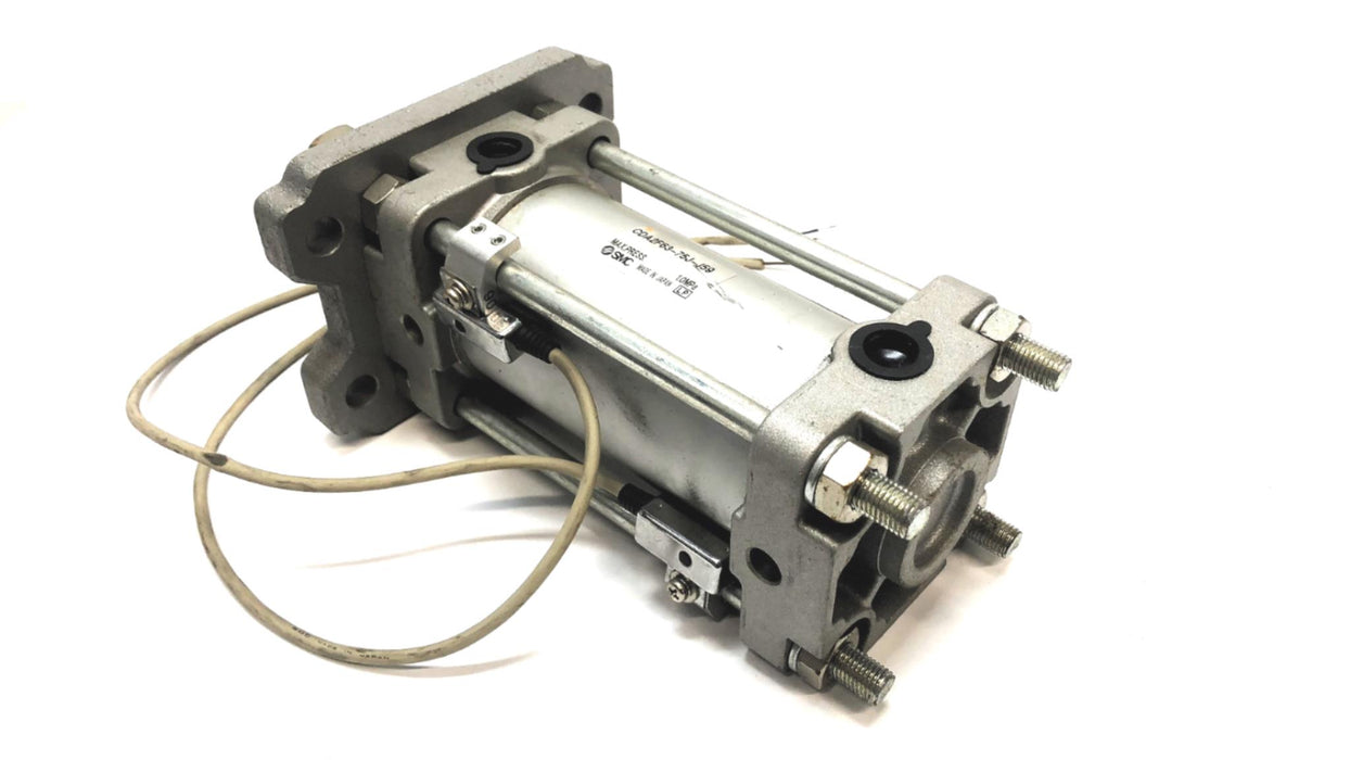 SMC Tie Rod Pneumatic Cylinder CDA2F63-75J-J59 USED