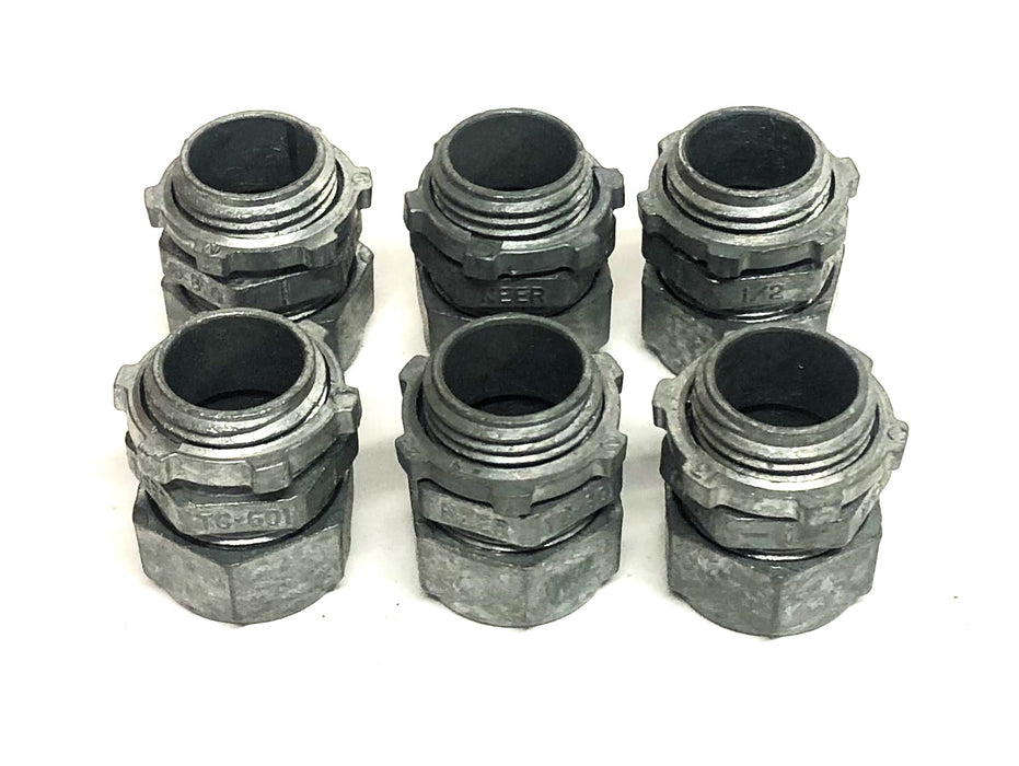 Neer 1/2 Inch Compression Coupling TC-601 [Lot of 6] NOS