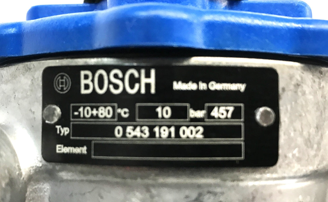 BOSCH Tank Mount Filter 0 543 191 002 NOS