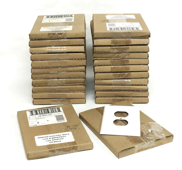 Leviton 1-Gang Oversized Painted Wallplate 106-90001-S50 [Lot of 24] NOS