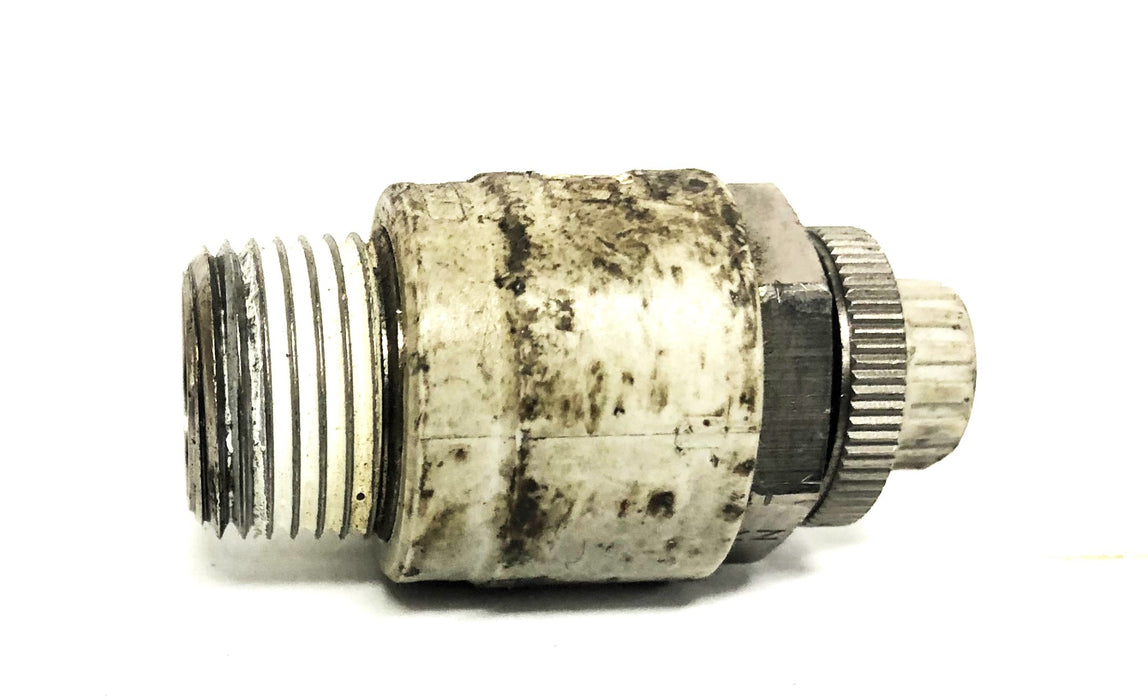SMC 1/4 Inch Pneumatic Flow Control Valve AS3201F [Lot of 4] USED