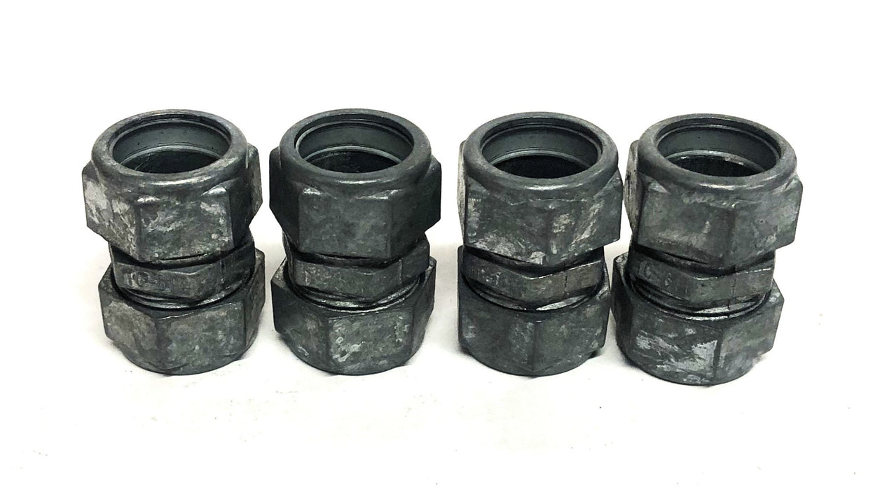 Neer 1/2 Inch Compression Conduit Coupling TC-611 [Lot of 4] NOS