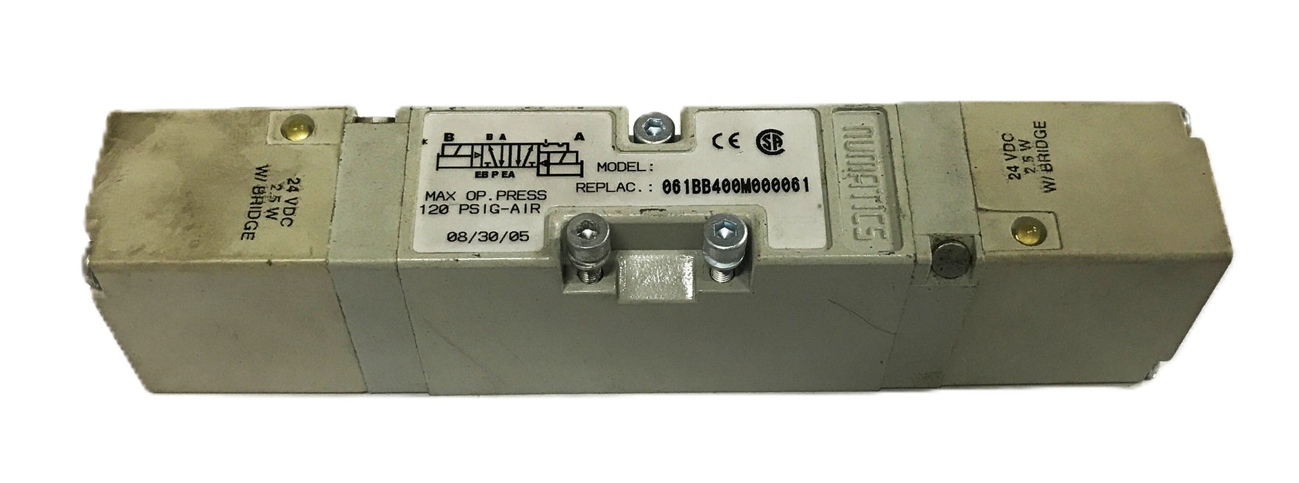 Numatics Solenoid Valve 061BB400M000061 USED