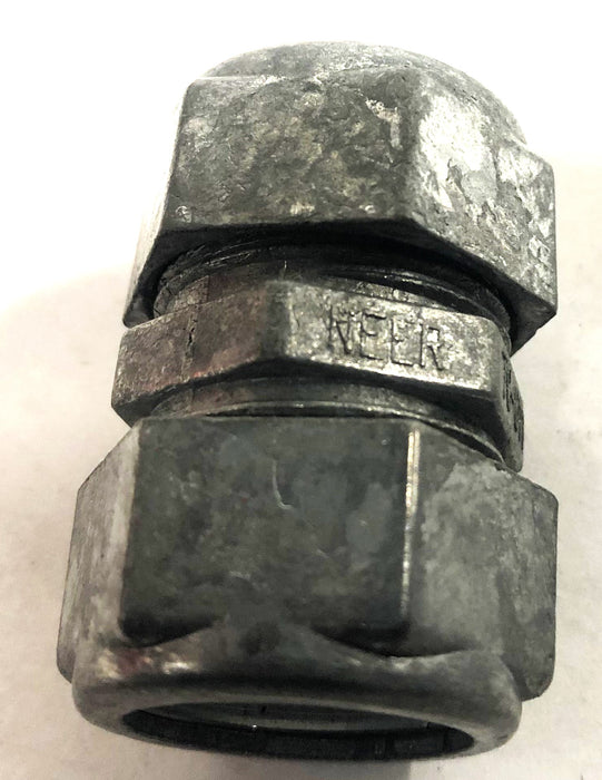 Neer 1/2 Inch Compression Conduit Coupling TC-611 [Lot of 4] NOS
