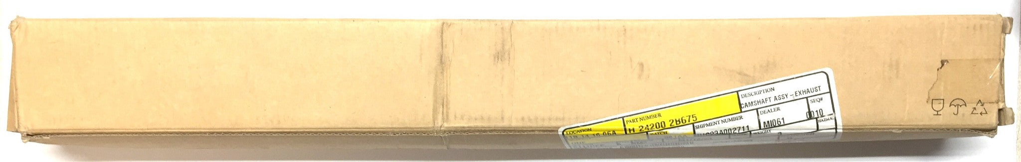 Hyundai Exhaust Camshaft Assembly 24200 2B675 *OEM Sealed* NOS