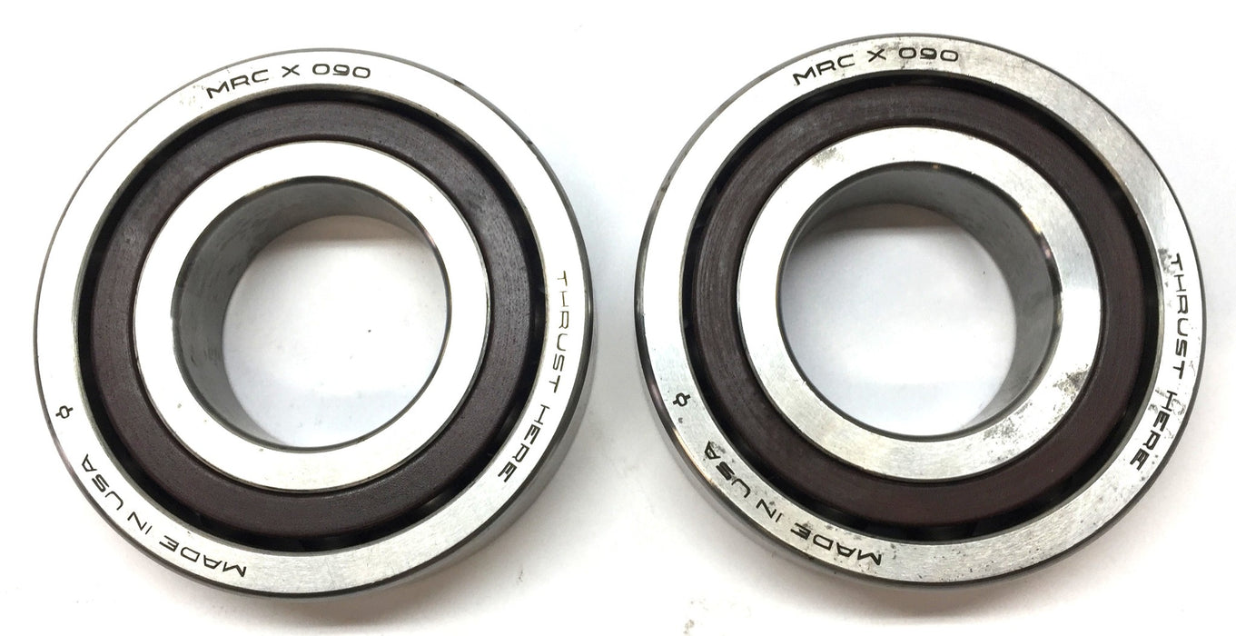 MRC Angular Contact Roller Bearing Set (2pcs) X090 NOS