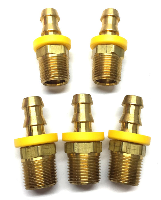 Motion Industries Brass Field Attachable Hose End 2113-06-06 [Lot of 5] NOS