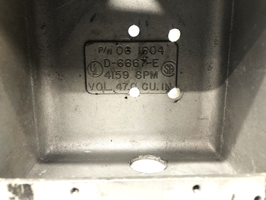 Killark D-6667-E 4159 SPM VOL 47.0 CU IN Electrolet 06-1604 USED