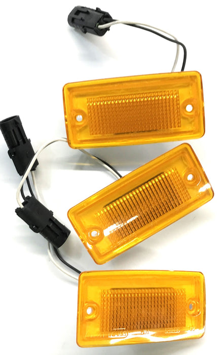 Dialight 12 Volt Amber Marker 20001AB801 [Lot Of 3] NOS