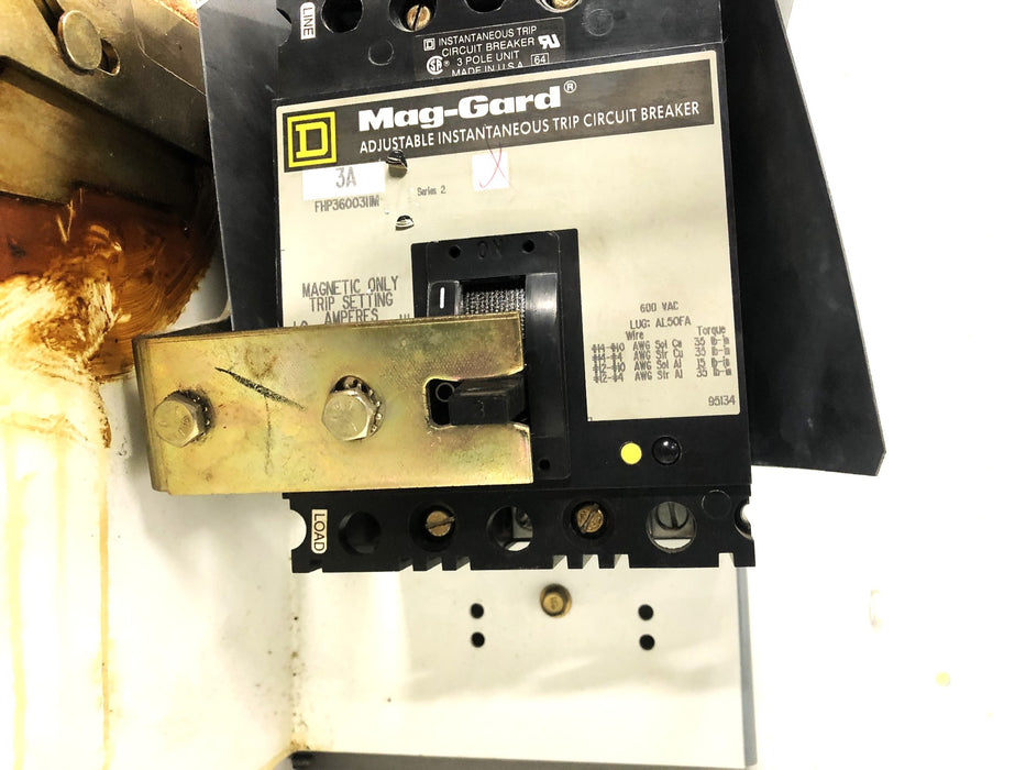 Square D 15AMP 480VAC 3PH MCC Bucket FHP3600311M (K-142,171) USED
