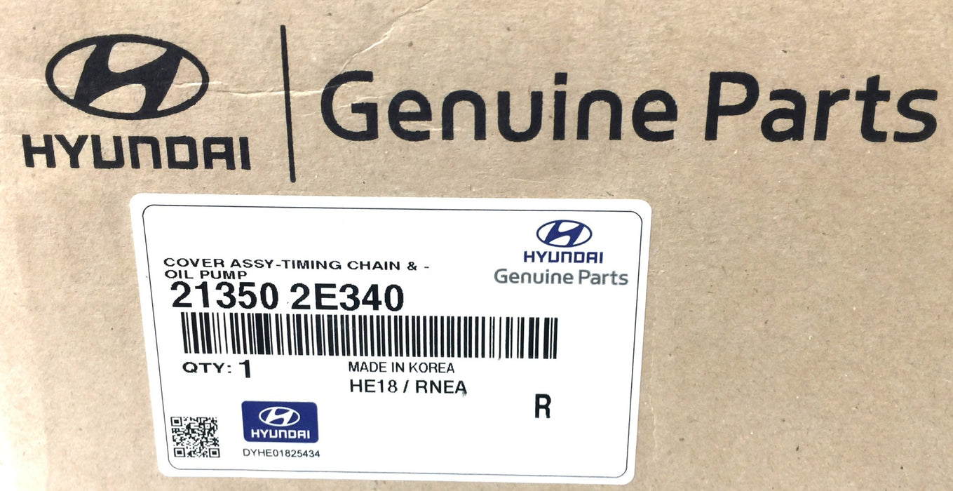 Hyundai Timing Chain and Oil Pump Cover Assembly 21350 2E340 *OEM Sealed* NOS