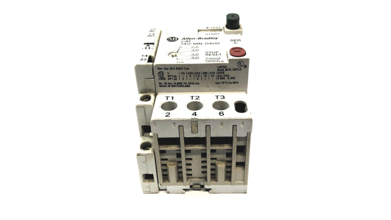 Allen-Bradley Motor Starter 140-MN-0400 USED