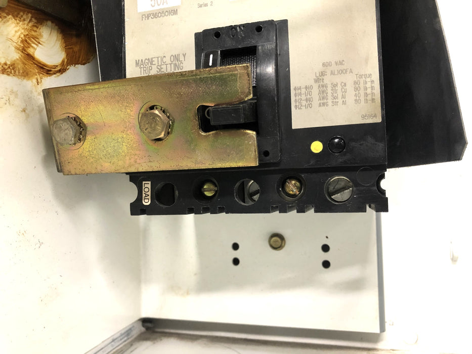 Square D 40AMP 480VAC 3PH MCC Bucket FHP3605016M (K-142,171) USED